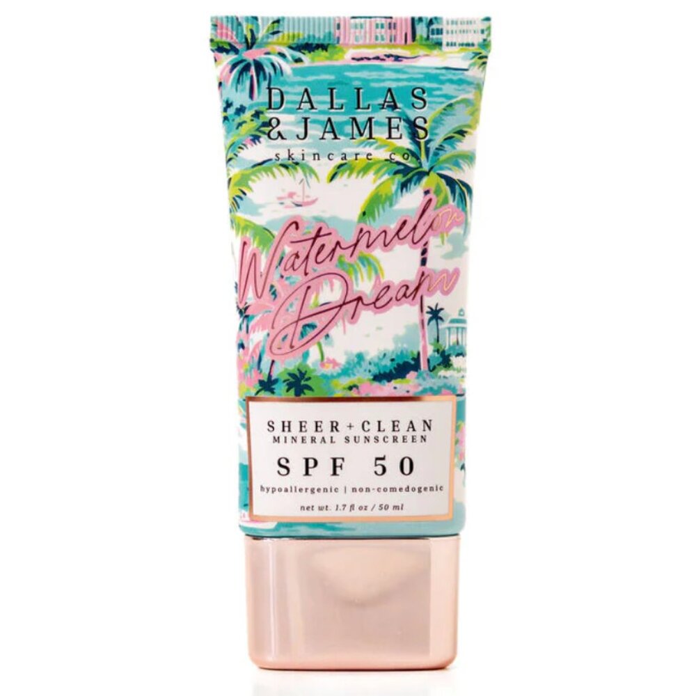 Dallas & James -  Watermelon Dream Sheer + Clean Mineral Sunscreen - SPF 50